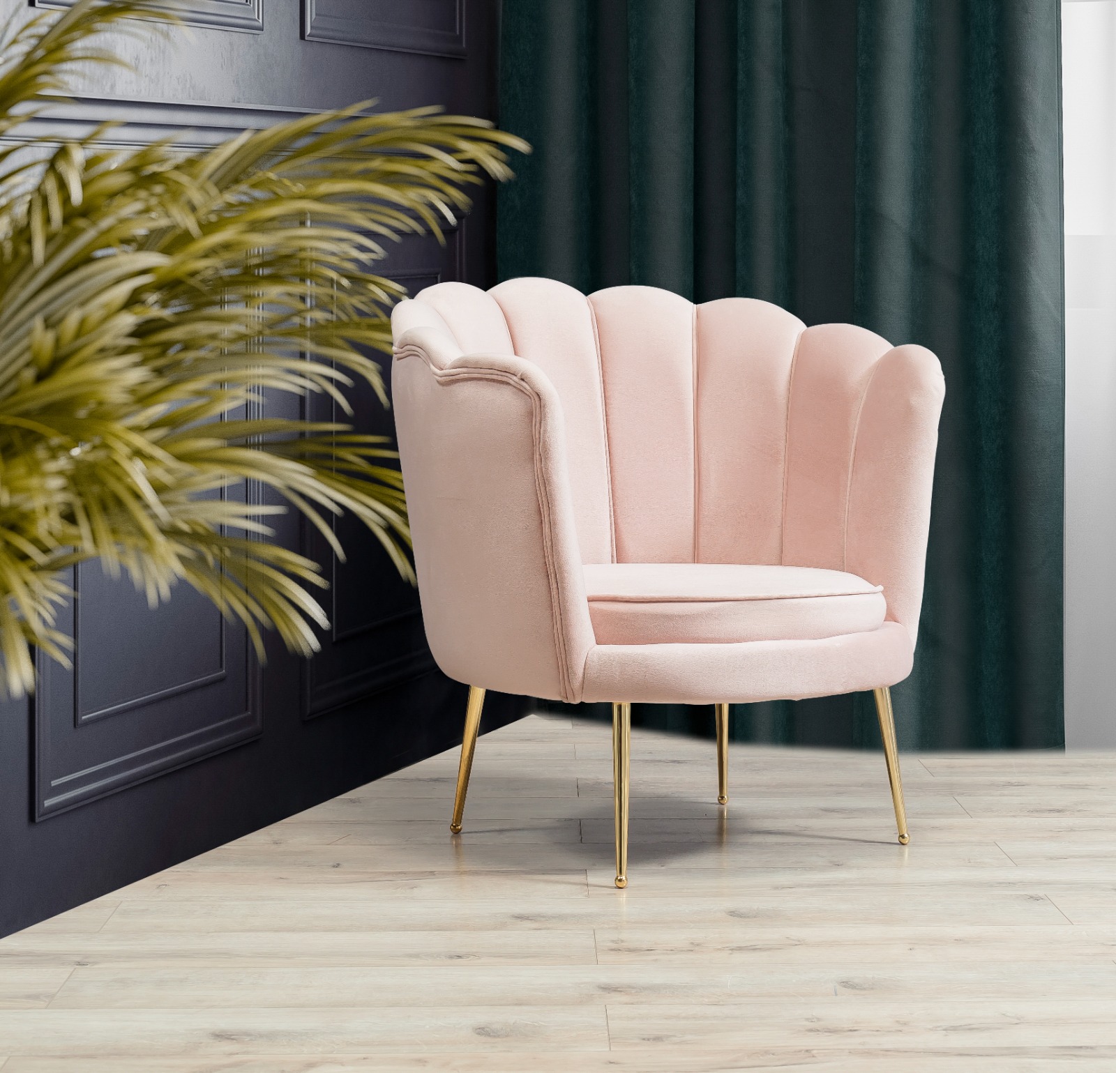 pad Schepsel schrijven Roze luxe velvet fauteuil - Mega Home Market