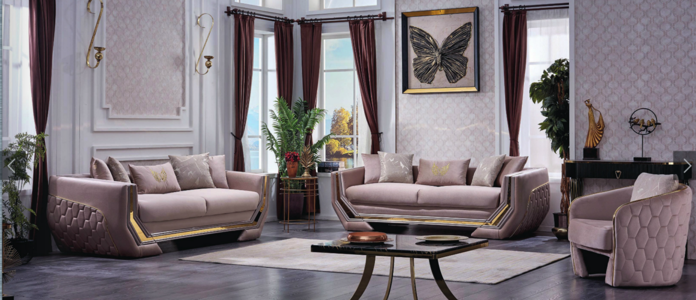 Hera Salon 3+2+1 Beige Mega Home Market