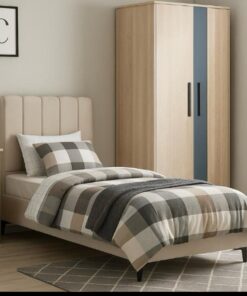 Retro kofferbed 90x200 Beige Zonder matras