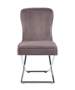 Eetkamerstoel y 2009 brown silver