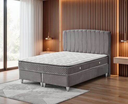 Bornova kofferbed 160x200 Grijs