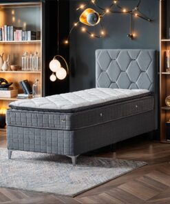 oslo kofferbed - 90x200 cm Met matras grijs