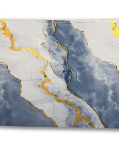 Pvc Marmer wandpaneel White Blue