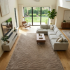 Vloerkleed tapijt wasbaar Licht beige