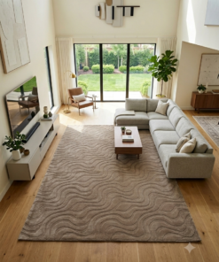 Vloerkleed tapijt wasbaar Licht beige