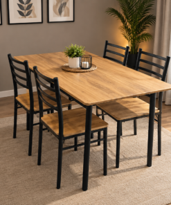 Tafel + 4 Stoelen Hb1204 4330
