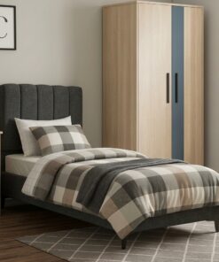 Retro kofferbed 90x200 Antraciet Zonder matras