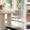 Eettafel travertin 118cm